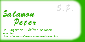 salamon peter business card